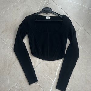 Aritzia Wilfred Free Corset Knit Top